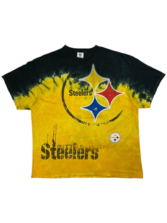 Vintage Y2K Pittsburgh Steelers tie dye NFL tee (XL)