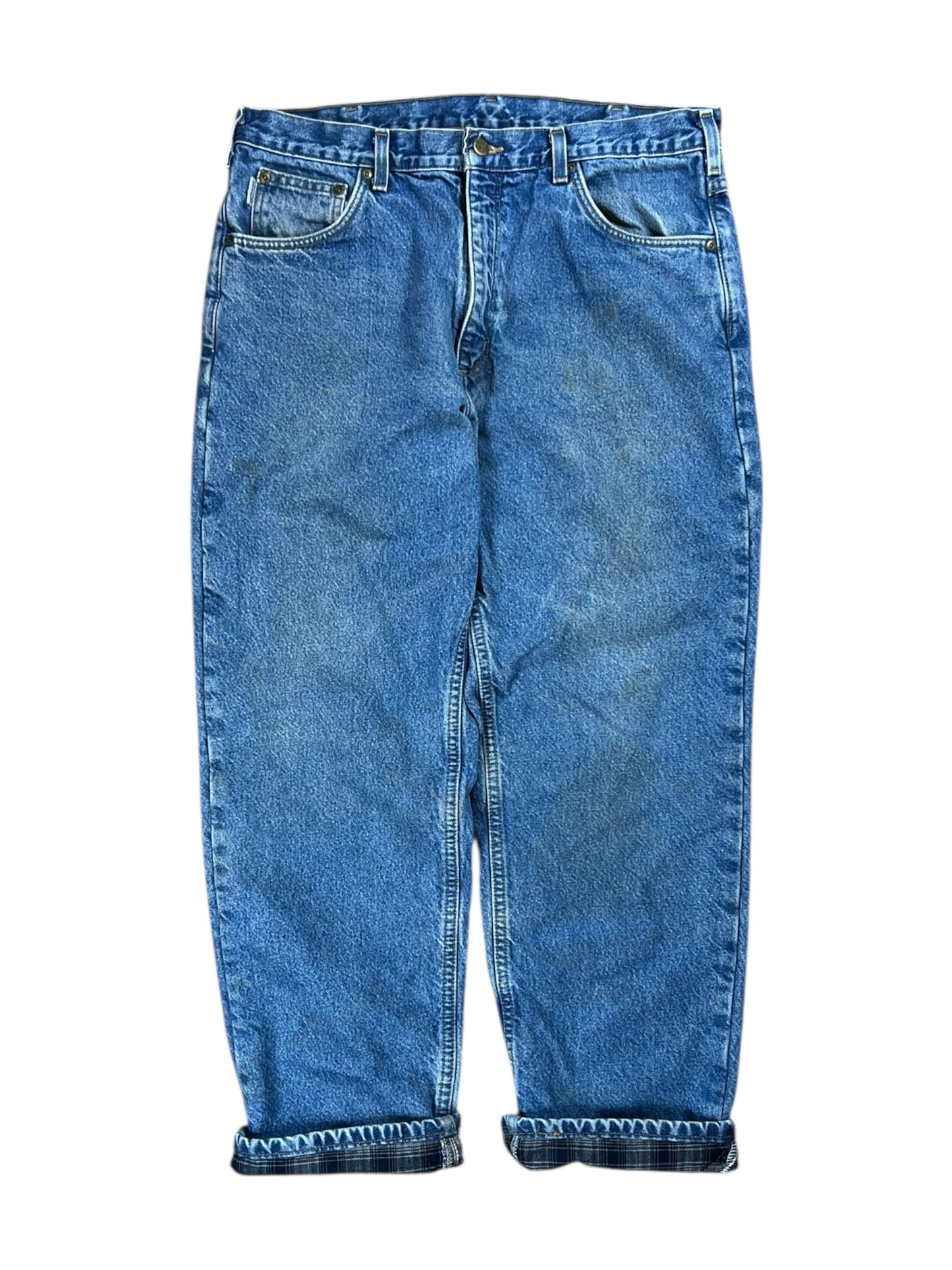 Vintage Y2K Carhartt blanket lined denim jeans (36x30)