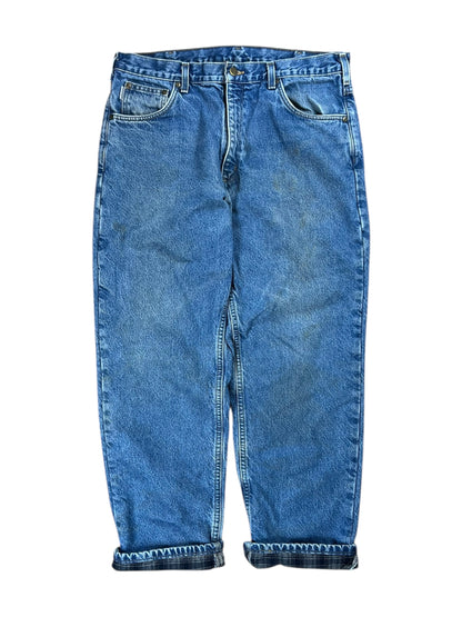 Vintage Y2K Carhartt blanket lined denim jeans (36x30)