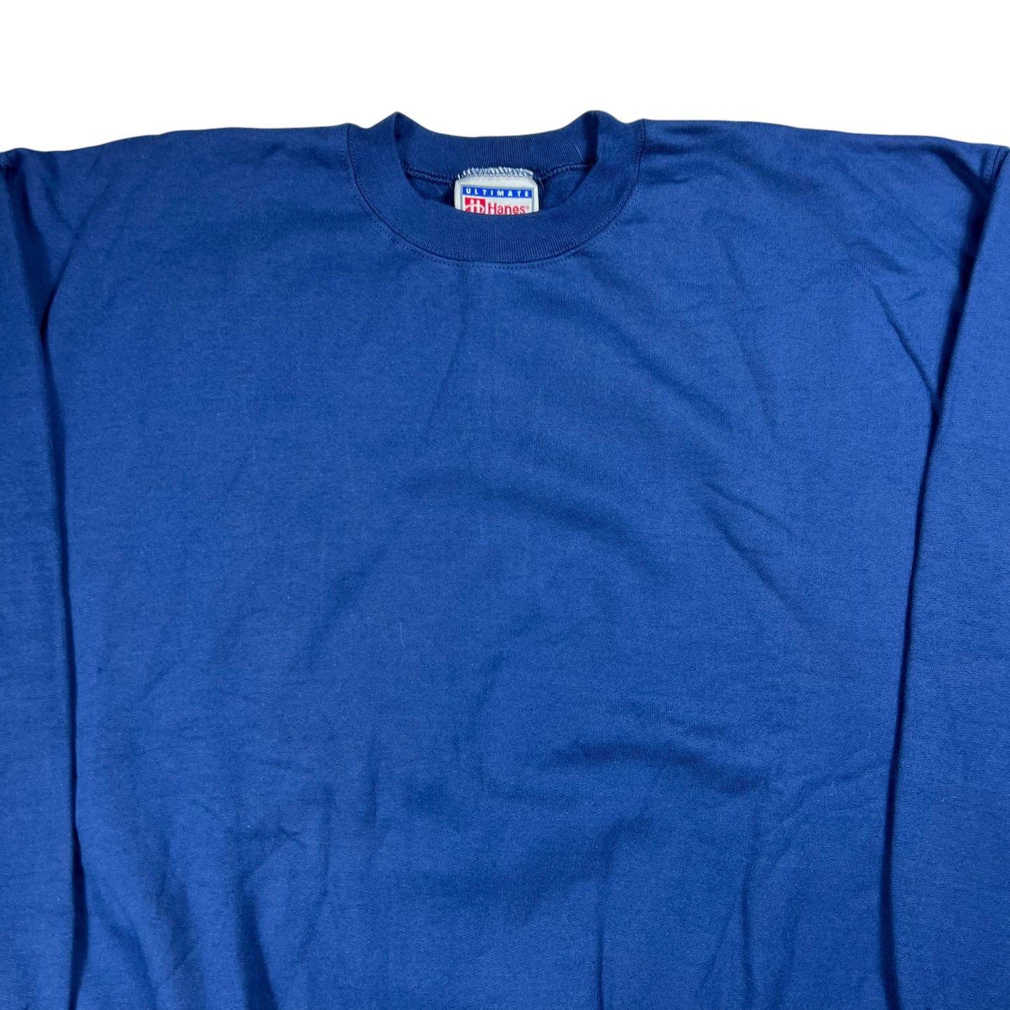 Vintage Y2K Hanes navy blank crewneck (L)