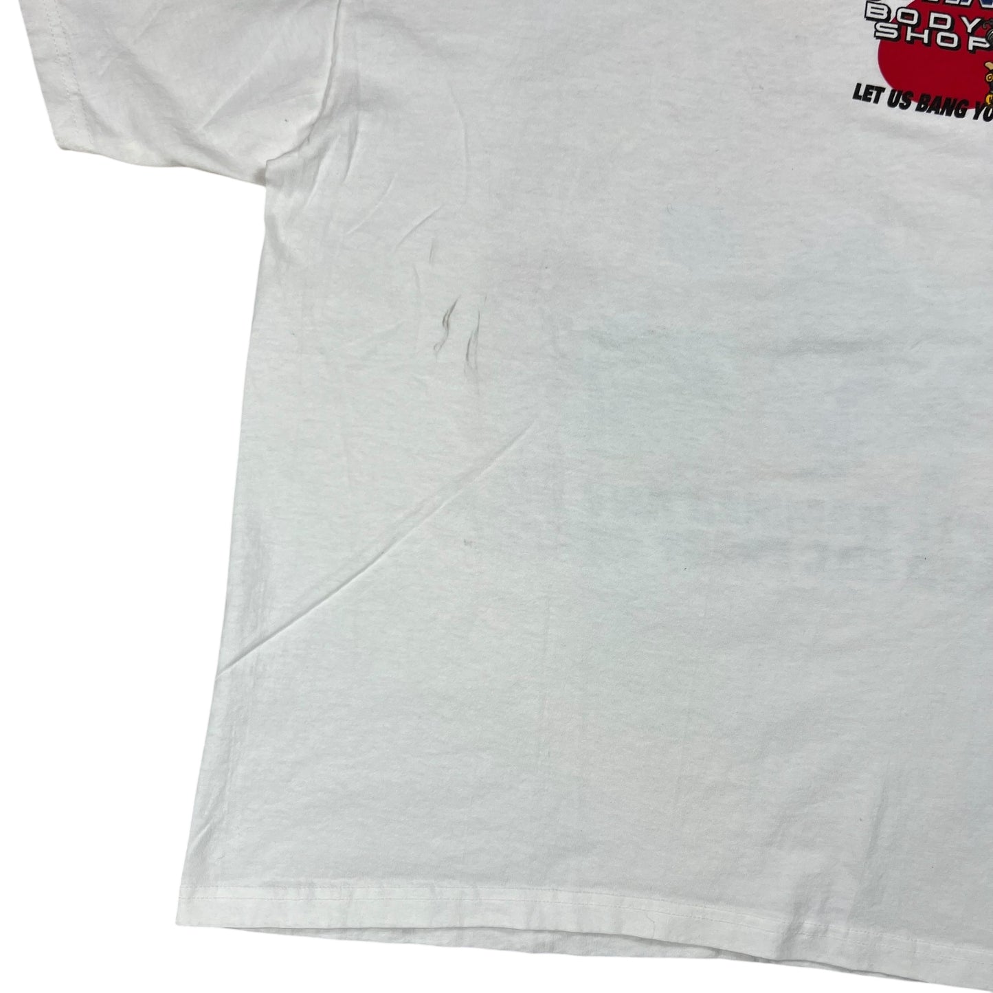 Vintage 1998 Big Johnson Body Shop raunchy NSFW tee (L)