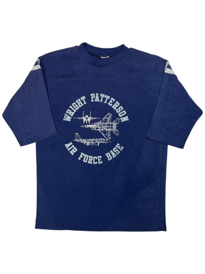 Vintage 80s Wright Patterson Air Force Base faded raglan tee (M)