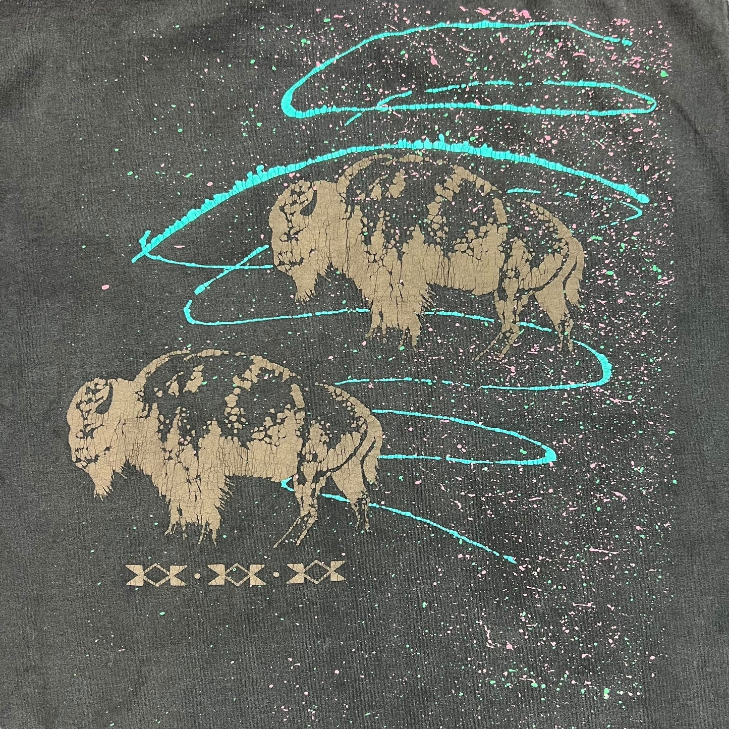 Vintage 90s Buffaloes galaxy nature tee (L)