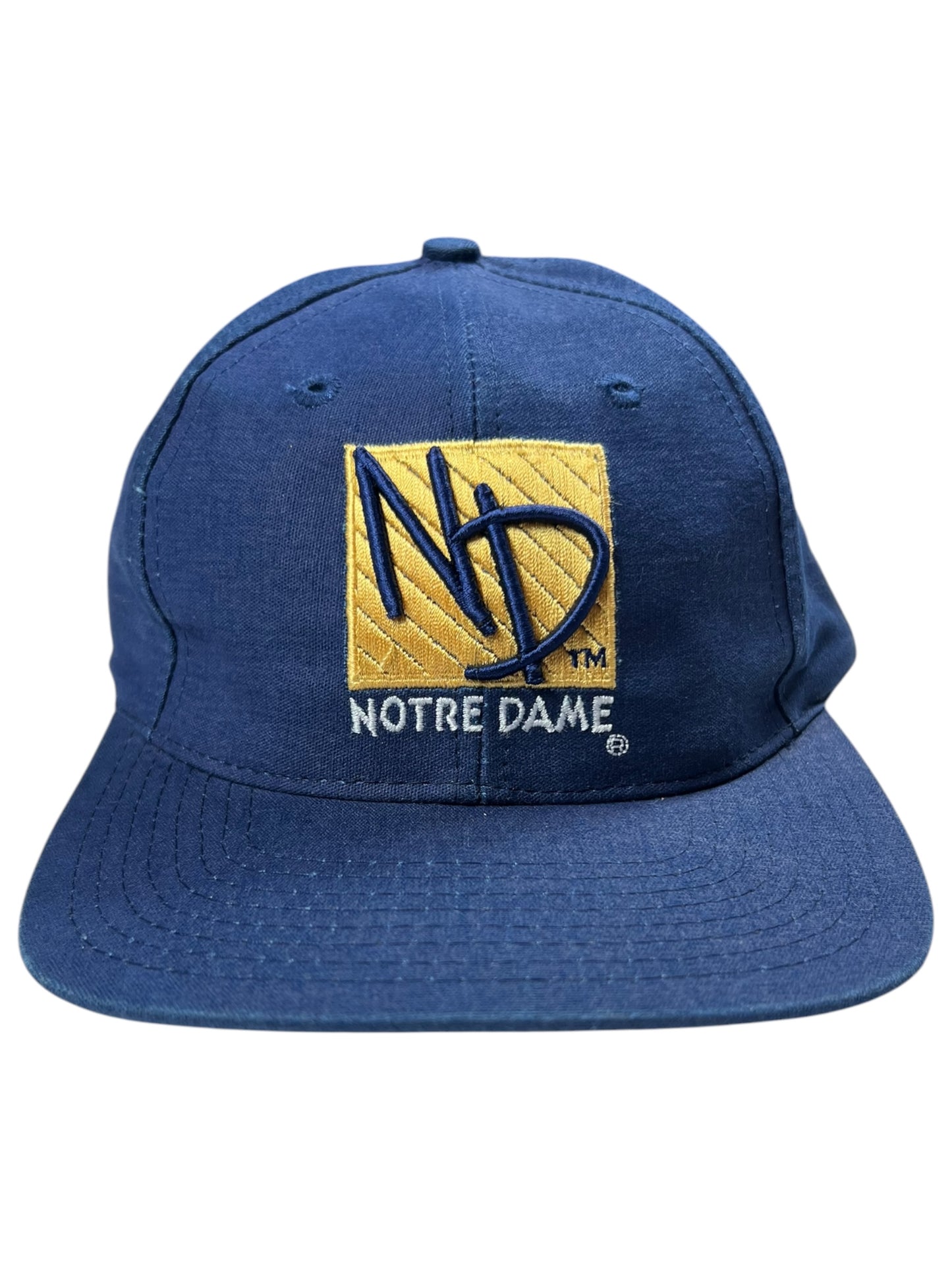 Vintage 90s Sports Specialties Notre Dame Fighting Irish StrapBack Hat DS