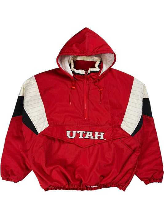 Vintage 90s Starter University of Utah Utes anorak puffer jacket (XXL)