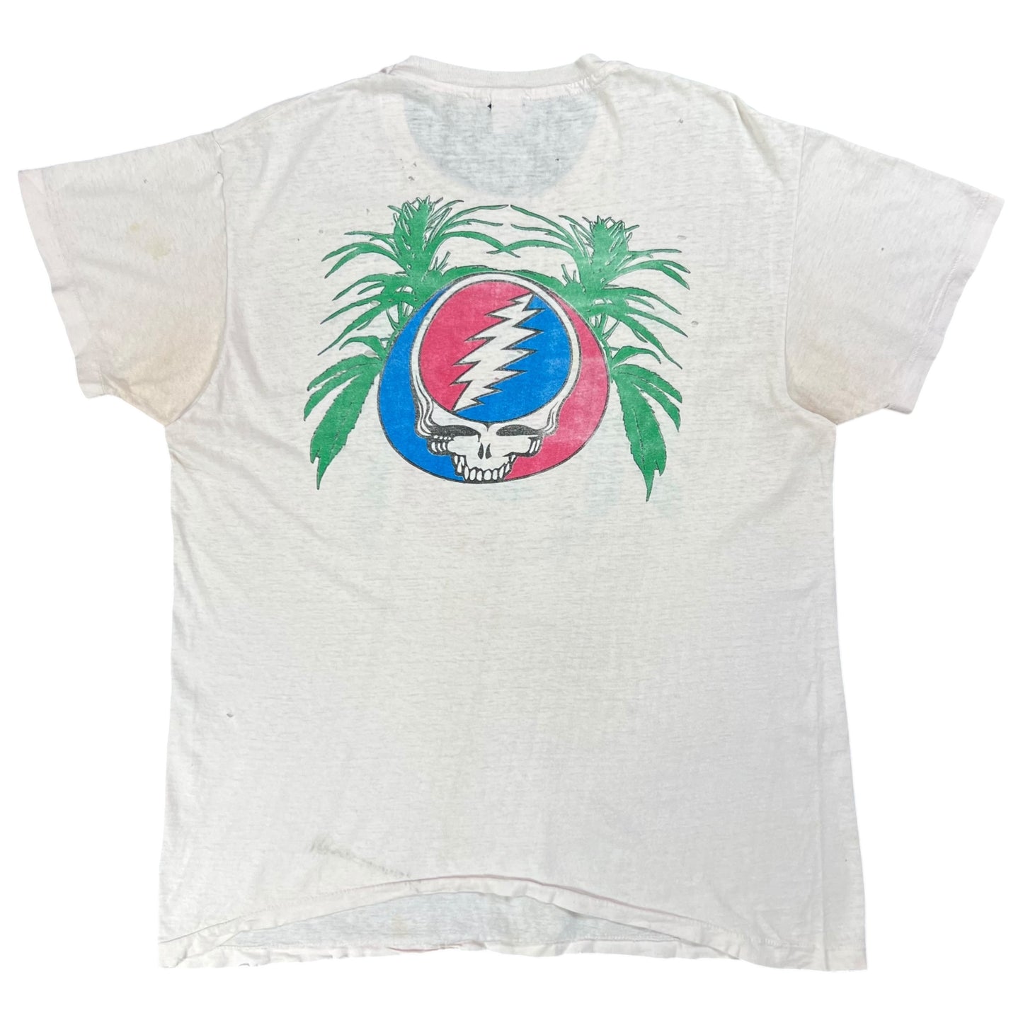 Vintage 80s Grateful Dead marijuana leaves band lot tee (L)