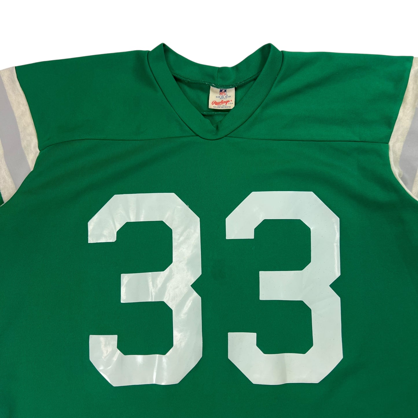 Vintage 80s Rawlings Philadelphia Eagles Louie Giammona Kelly green NFL jersey (XL)