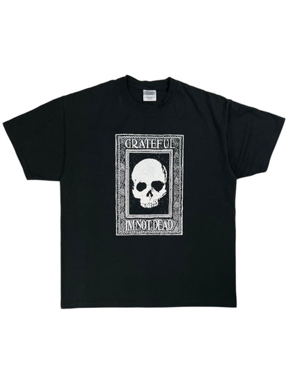 Vintage Y2K Grateful I’m Not Dead biker tee (L)