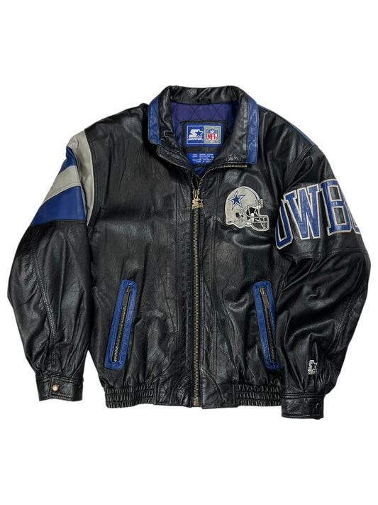 Vintage 90s Starter Dallas Cowboys leather jacket (M/L)