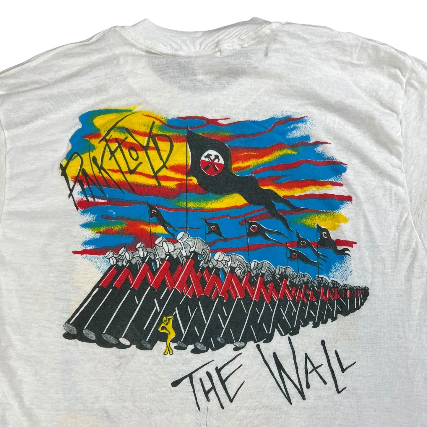 Vintage 80s Pink Floyd The Wall band tee (L)