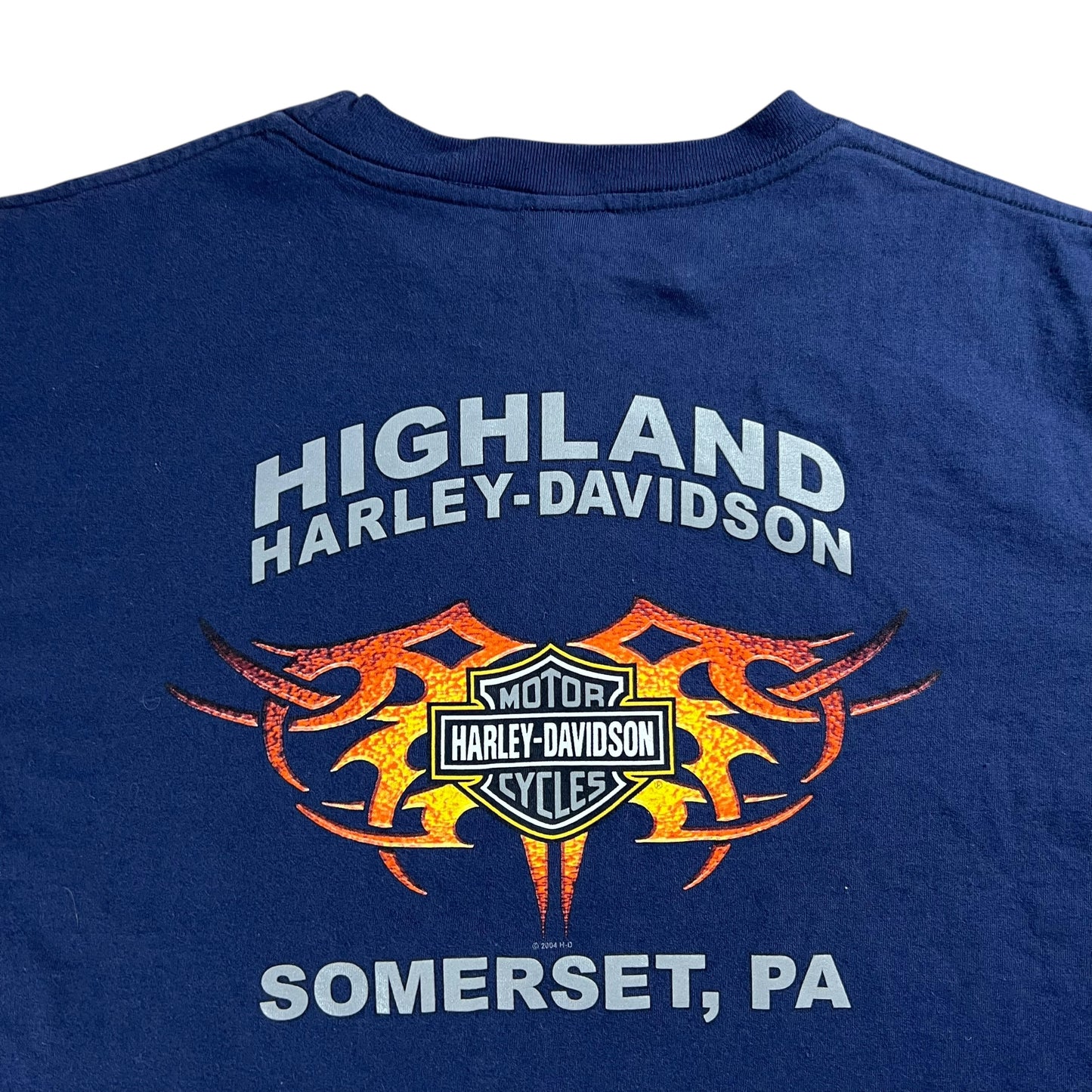 Vintage 2004 Harley Davidson Motorcycles skull tee (XL)