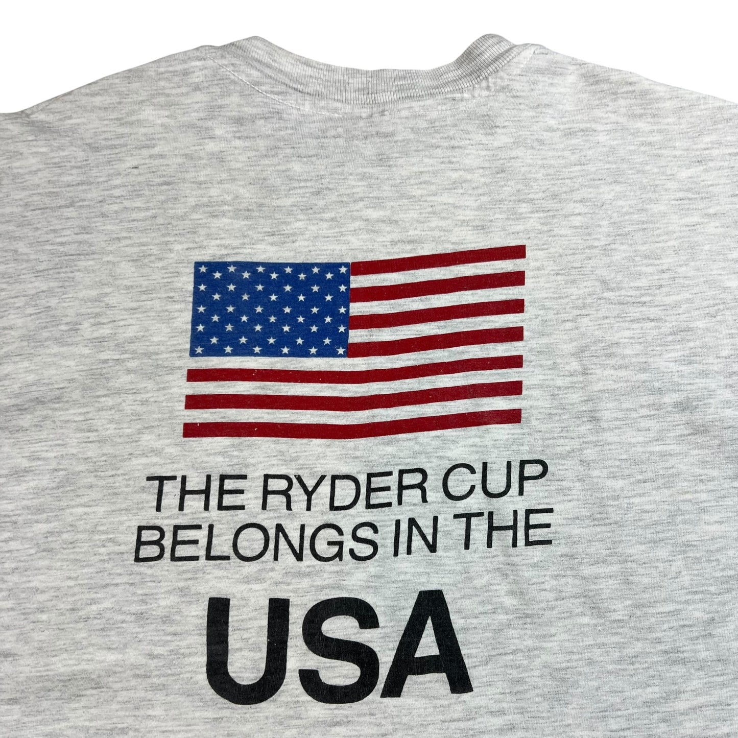 Vintage 90s The Ryder Cup Belongs in the USA golf tournament tee (L)