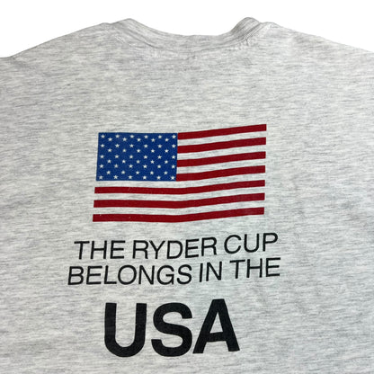 Vintage 90s The Ryder Cup Belongs in the USA golf tournament tee (L)