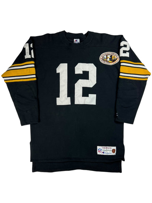 Vintage 90s Champion Pittsburgh Steelers Terry Bradshaw jersey sweatshirt (L)