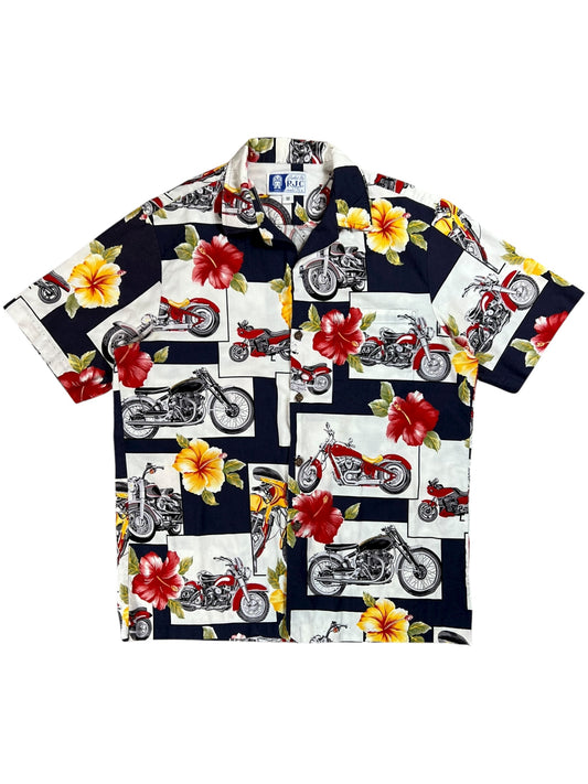 Vintage Y2K RJC Biker Motorcycle Hawaiian shirt (M)