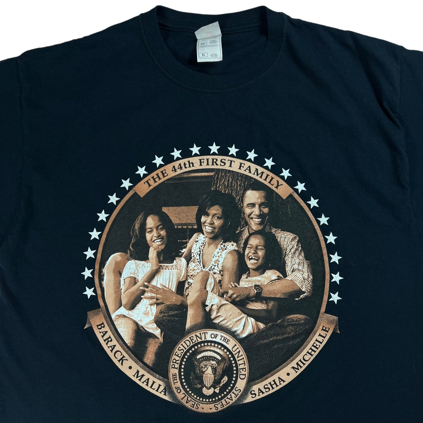 Y2K Barack Obama The 44th First Family President tee (L)