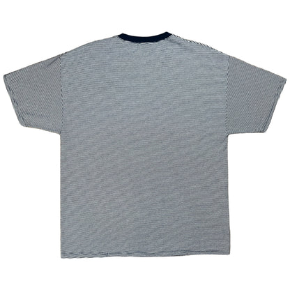 Vintage 90s navy white striped tee (XL)