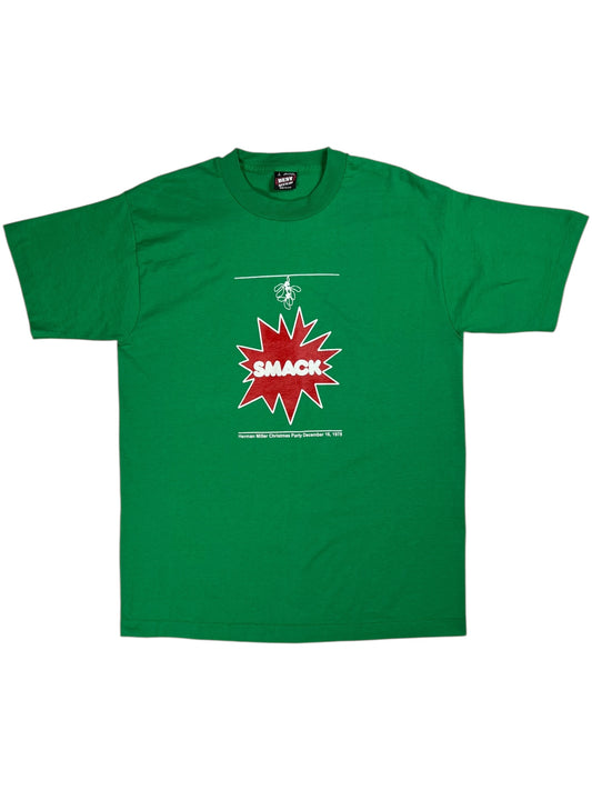Vintage 80s Herman Miller MCM Furniture Christmas Party 1978 staff tee (L)