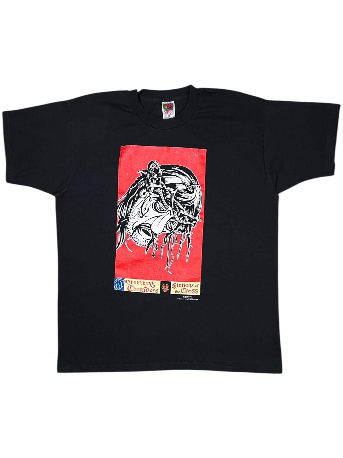 Vintage 1999 Johnny Thunders Stations of the Cross The New York Dolls band Jesus tee (XL)