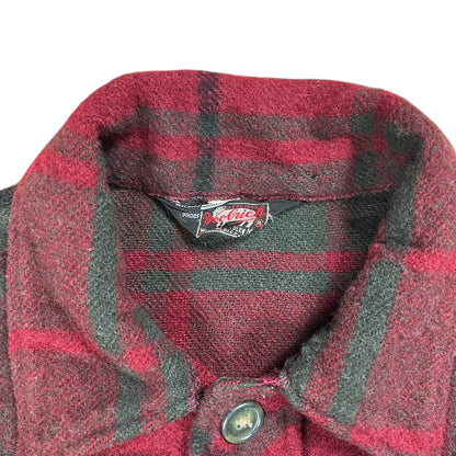 Vintage 1950s Woolrich wool plaid Henley flannel shirt (M)