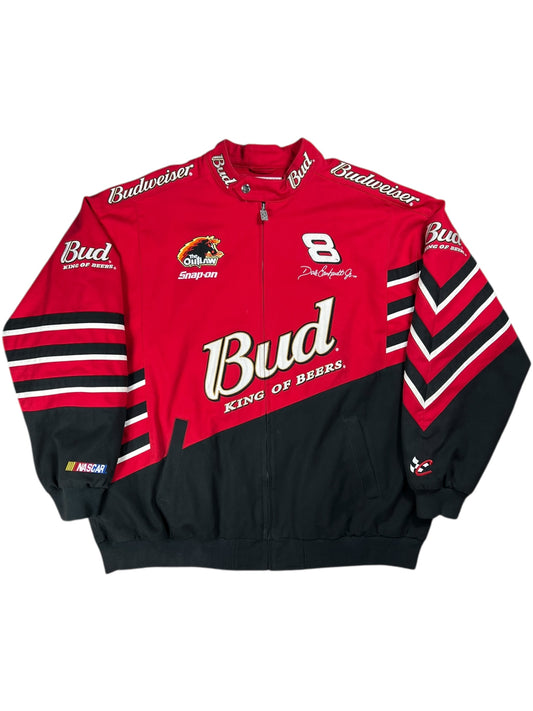 Vintage Y2K NASCAR Dale Earnhardt Jr. Budweiser racing jacket (XXL)
