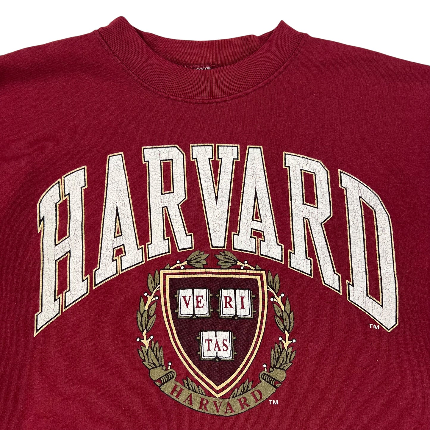 Vintage 90s Harvard University crest crewneck (L)