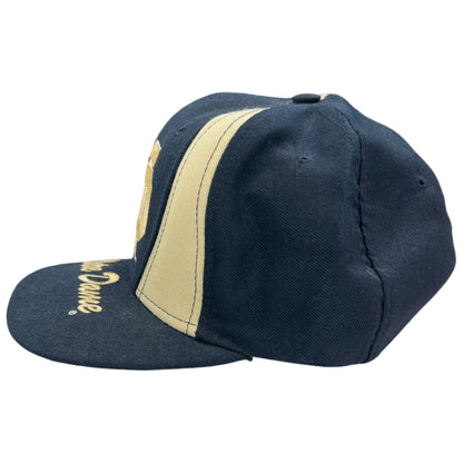 Vintage 90s Nutmeg Notre Dame Fighting Irish brim script SnapBack