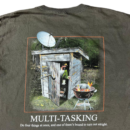 Vintage Y2K Redneck Multi Tasking tee (L)