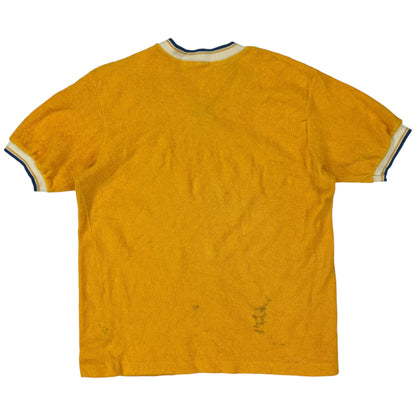 Vintage 1960s terry cloth ringer tee (M)