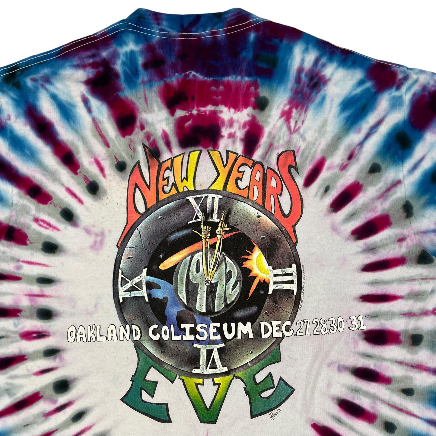 Vintage 1992 Grateful Dead New Years Eve tie dye band tee (XL)