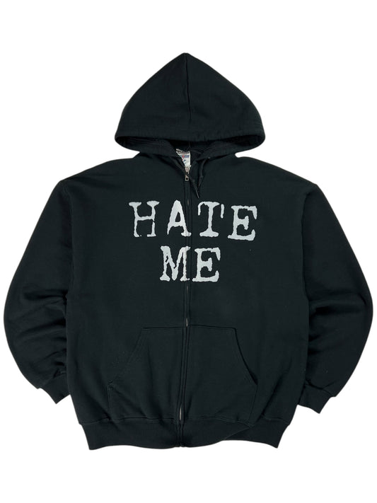 Vintage Y2K Hate Me Blue October band zip up hoodie (L)