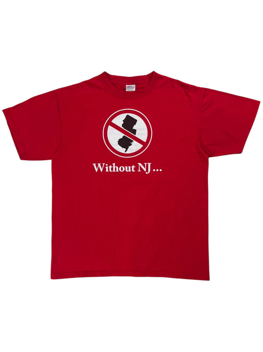 Vintage Y2K “Without NJ…” Pro New Jersey tee (L)