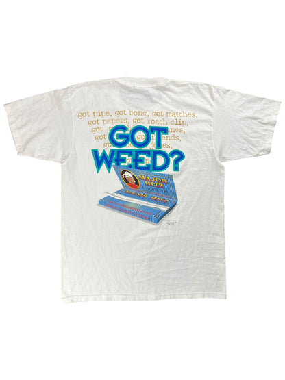 Vintage 90s GOT WEED? Major Hitz parody tee (L)