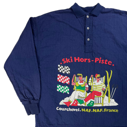 Vintage 90s Ski Hors-Piste French back country skiing crewneck (L)