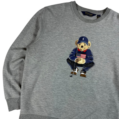 Y2K Polo Ralph Lauren Golf Polo Bear Crewneck (L)