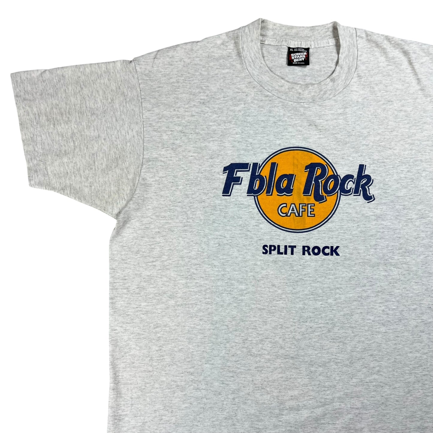 Vintage 90s Fbla Rock Cafe Split Rock parody tee (XL)