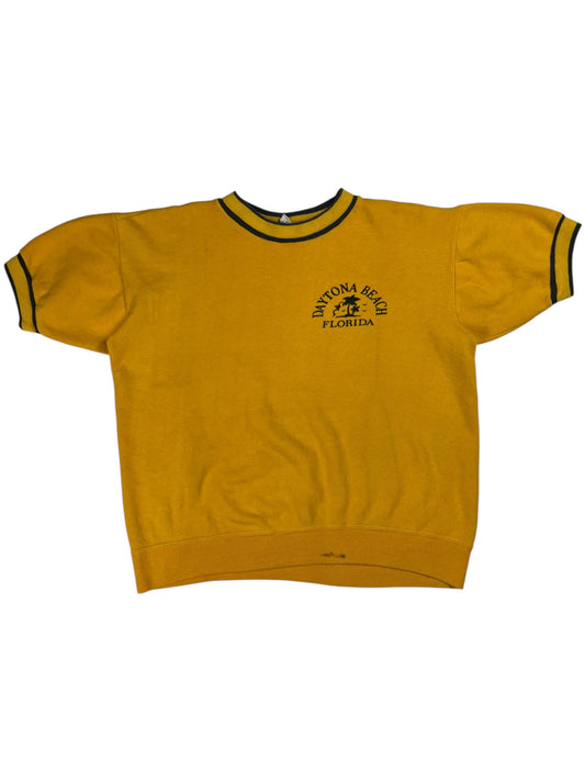 Vintage 1970s Velva Sheen Daytona Beach Florida short sleeve sweatshirt (M)