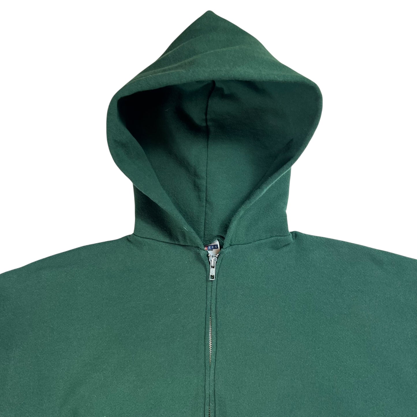 Vintage 90s Jerzees green full zip up hoodie (XL)