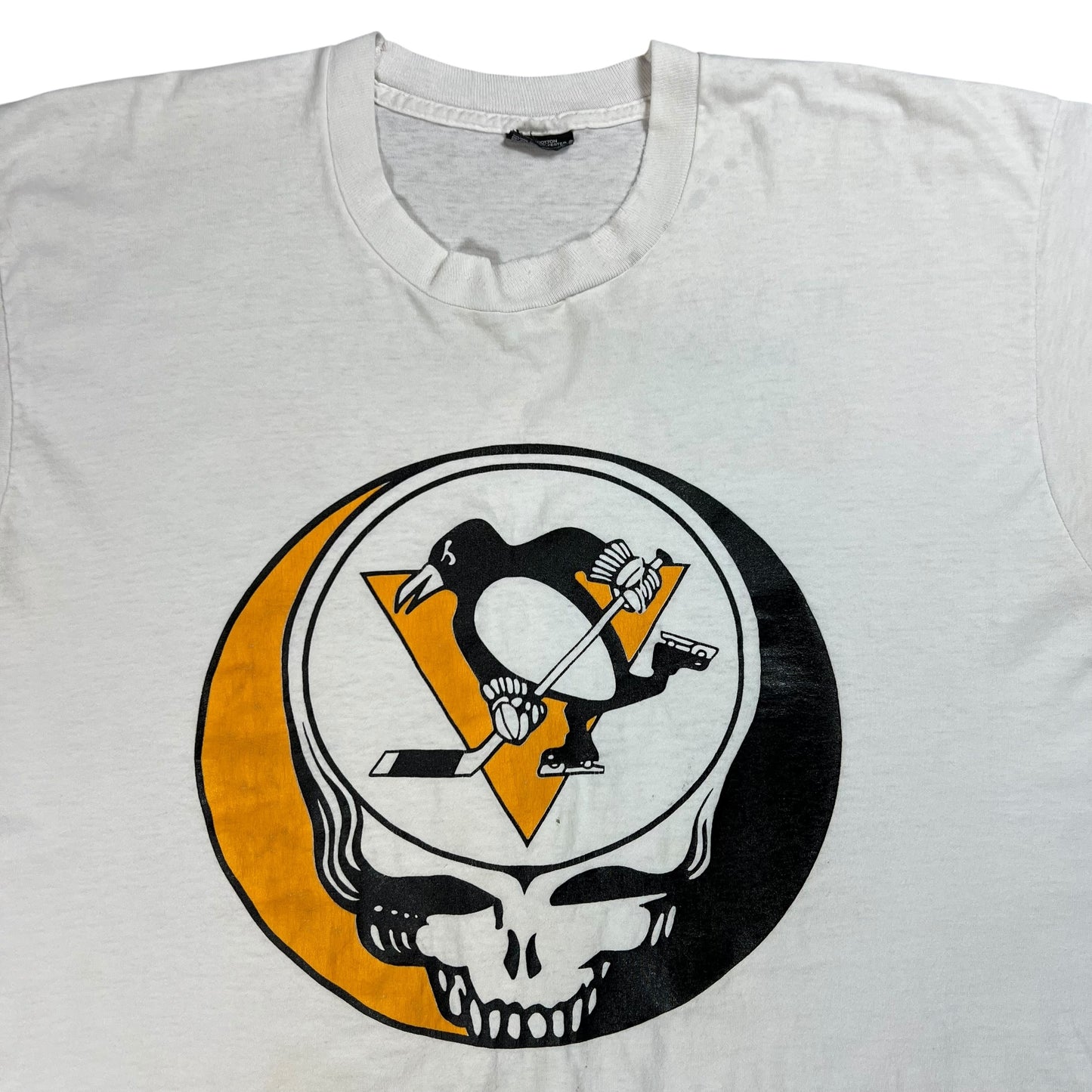 Vintage 1991 Grateful Dead Pittsburgh Penguins Stanley Cup champs Ripple band lot tee (XL)