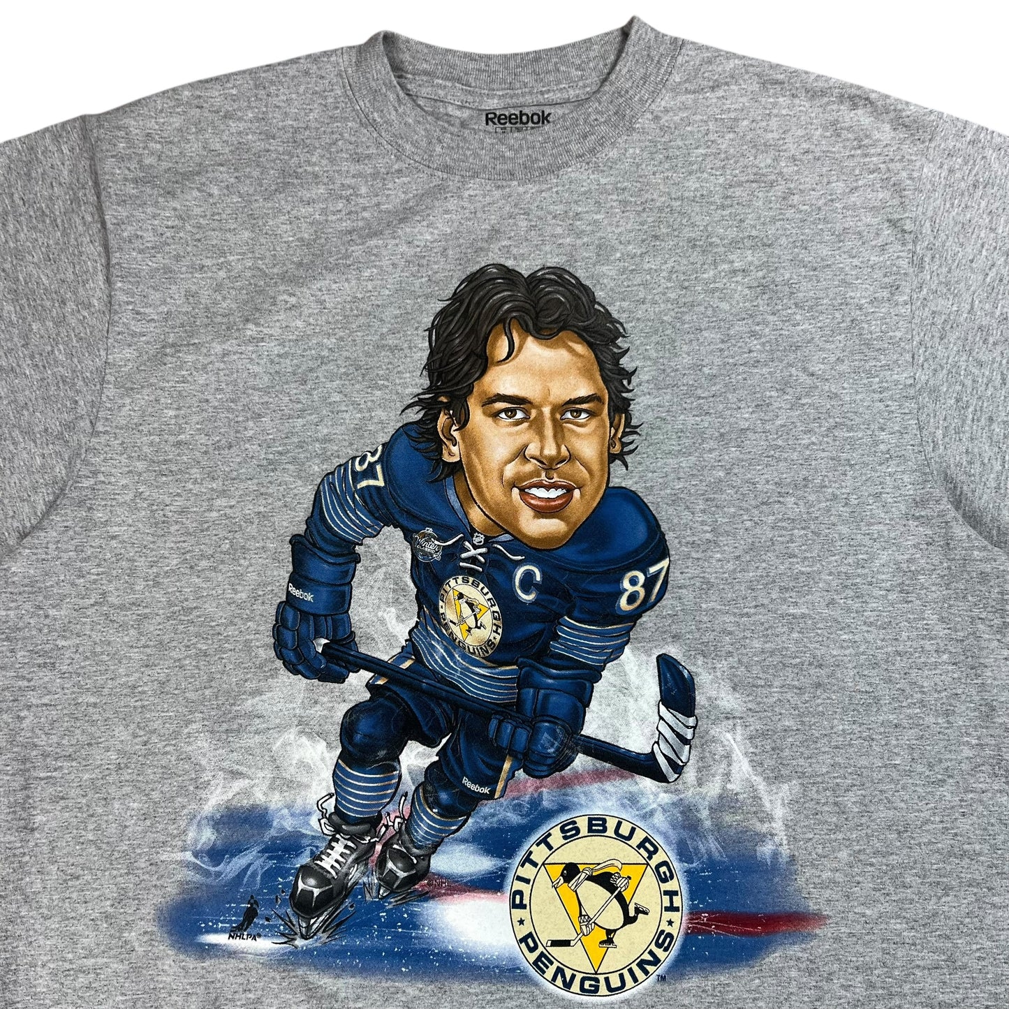 2011 Pittsburgh Penguins Sidney Crosby Winter Classic Caricature tee (M)