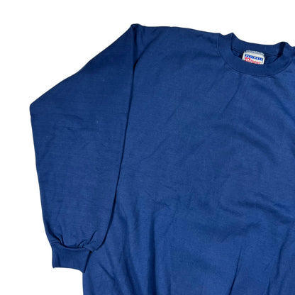 Vintage Y2K Hanes navy blank crewneck (L)