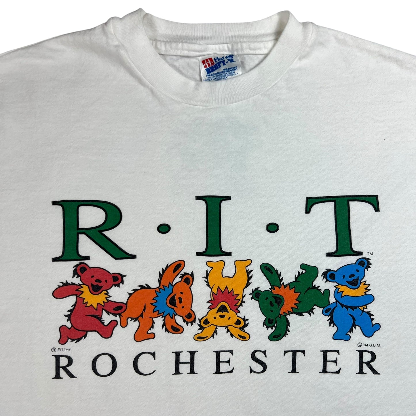 Vintage 1994 Grateful Dead R.I.T. Rochester Institute of Technology band tee (XL)