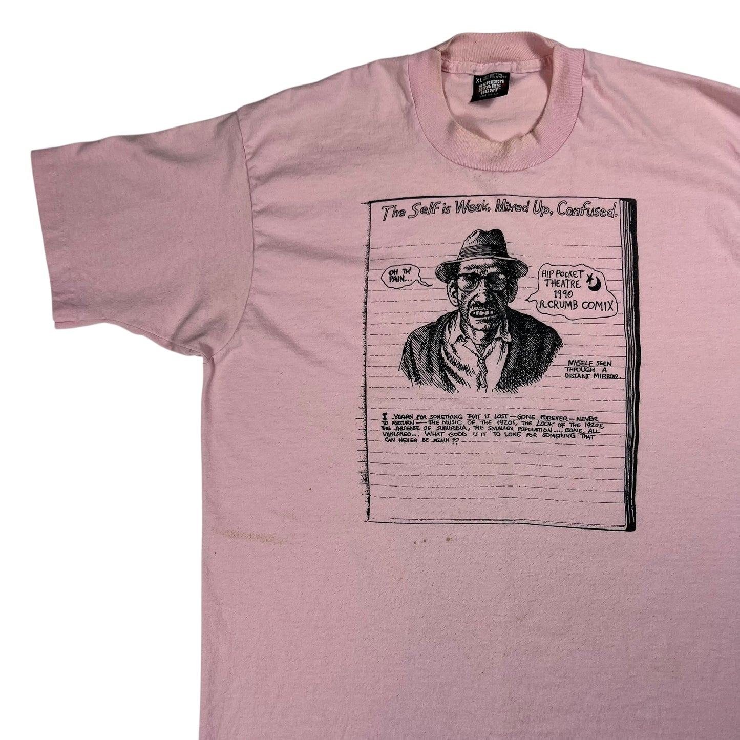 Vintage 1990 R. Robert Crumb Comix Hip Pocket Theatre tee (L)