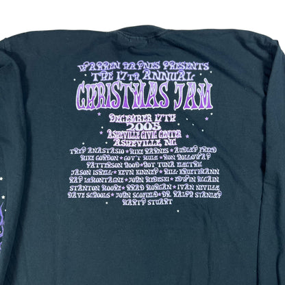 Vintage 2005 Warren Haynes Christmas Jam long sleeve print shirt (L)