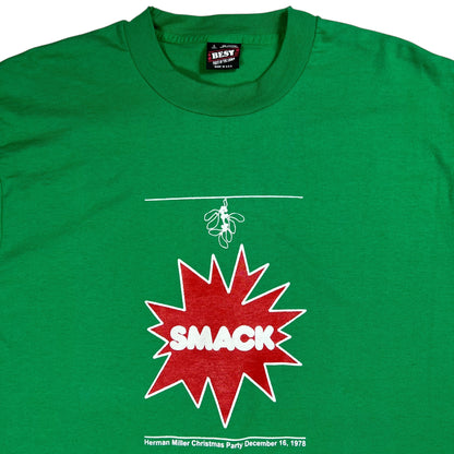 Vintage 80s Herman Miller MCM Furniture Christmas Party 1978 staff tee (L)