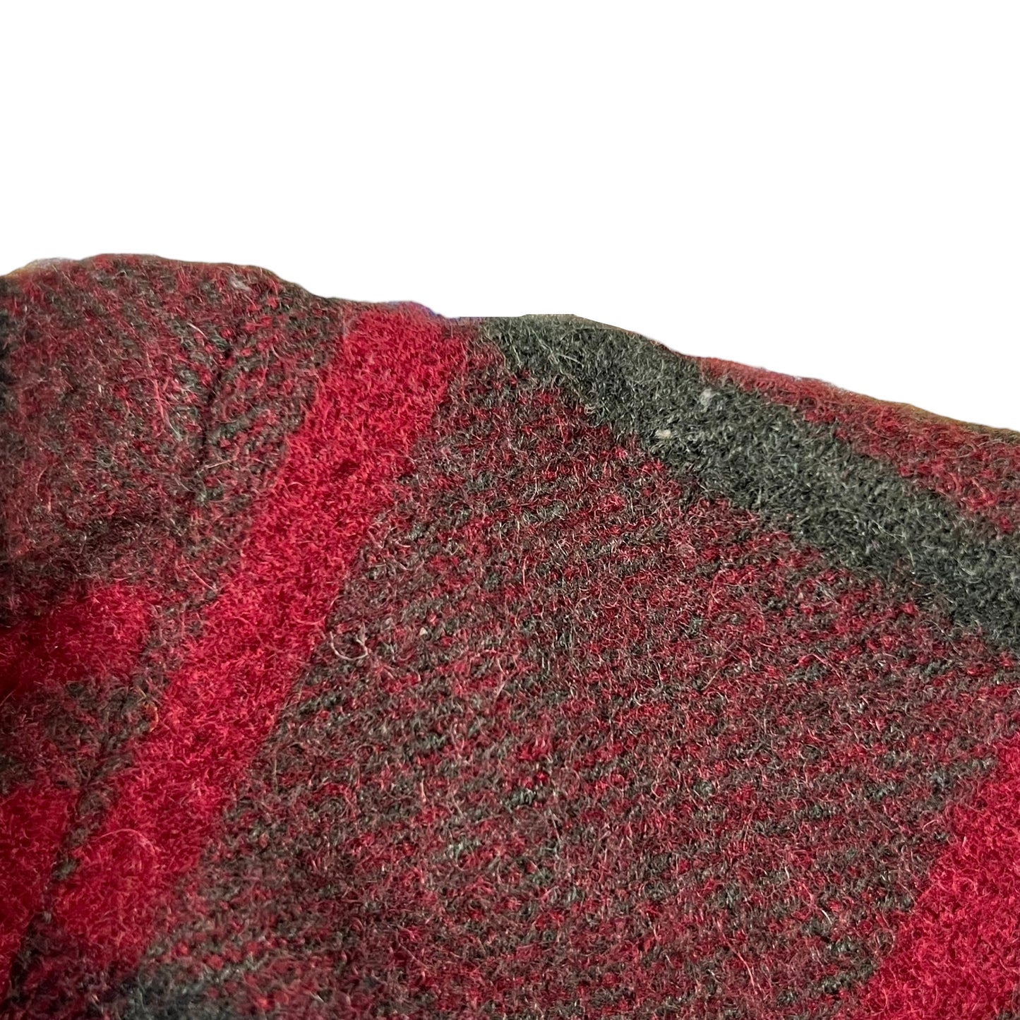 Vintage 1950s Woolrich wool plaid Henley flannel shirt (M)