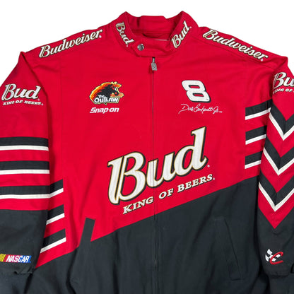 Vintage Y2K NASCAR Dale Earnhardt Jr. Budweiser racing jacket (XXL)
