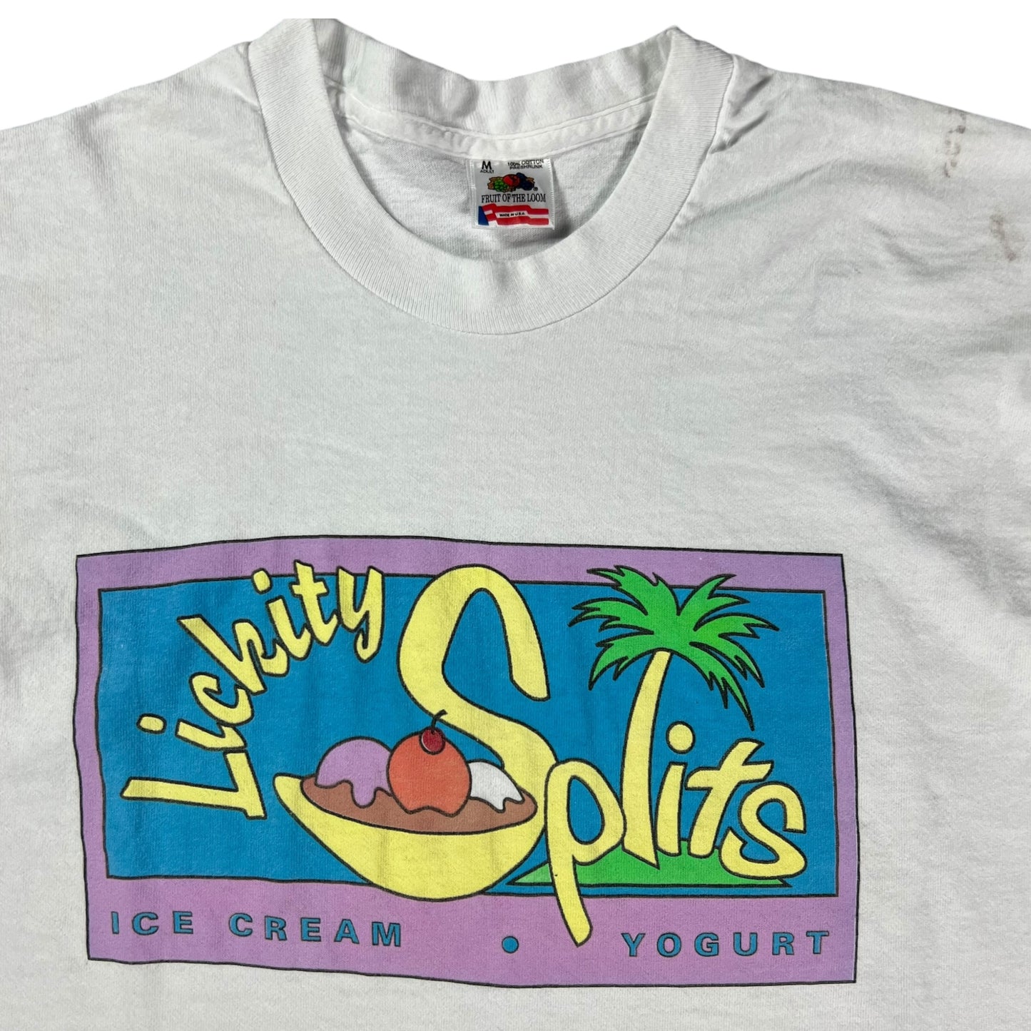 Vintage 90s Lickity Splits Ice Cream tee (M)