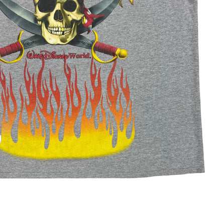 Vintage Y2K Disney Pirates of the Caribbean flame tee (XXL)