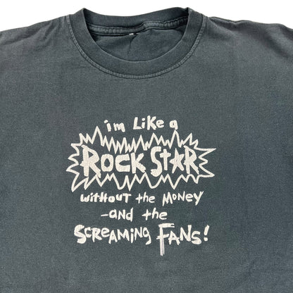 Vintage Y2K I’m like a rockstar without the money tee (L)